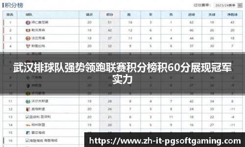 武汉排球队强势领跑联赛积分榜积60分展现冠军实力